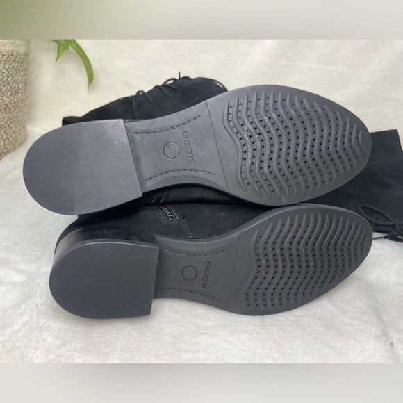 GEOX Felicity Suede Over The Knee High Black‎ Suede Boots 6.5 M, E 509 - Picture 16 of 16